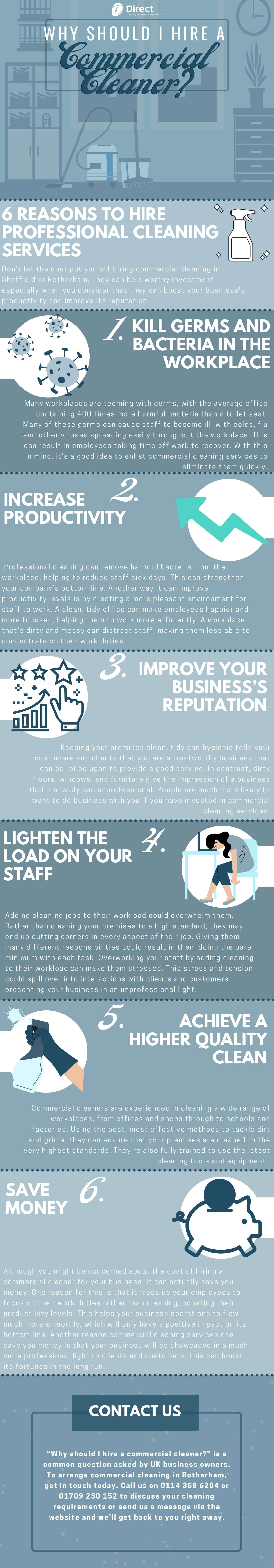 Why should I hire a commercial cleaner?